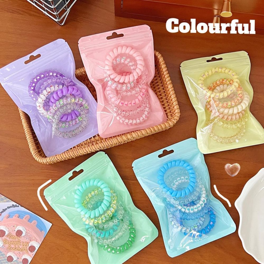 Резинка для волос SHANTOU YISHENG Пружинка в ассортименте 6 шт.