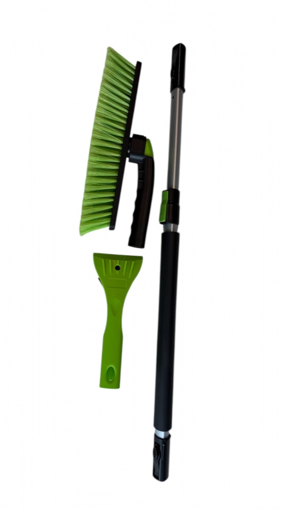 Телескопическая щетка TIMEAUTO 90-128 см с поворотной головкой и скребком