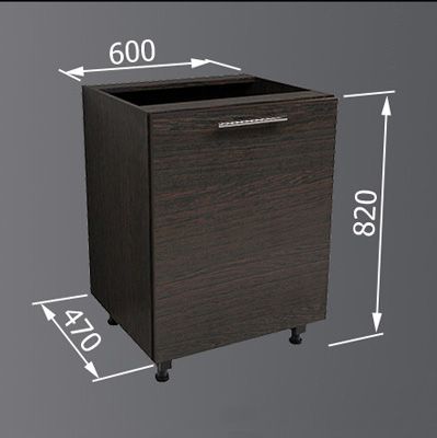 Тумба нижня Betta 60x82x47 см венге