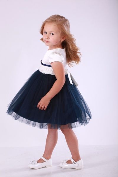 Сукня Sasha р.104 молочний із синім 4093/1 