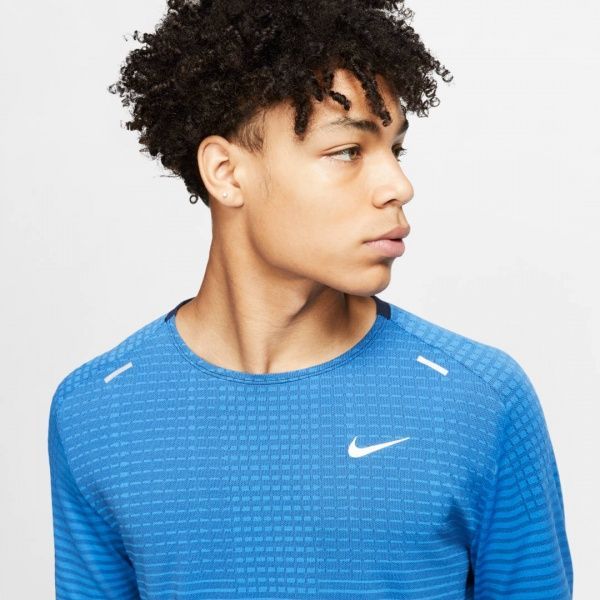 Футболка Nike M NK TECHKNIT ULTRA LS CJ5346-402 M блакитний