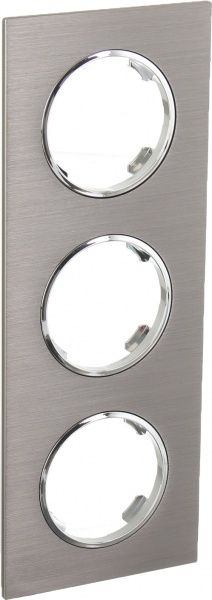 Рамка трехместная HausMark Bela матовый хром SNG-FRM.RD20G3-MC