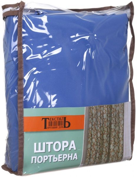 Штора-блэкаут GL 817-34 200х270 см синяя ТД Текстиль