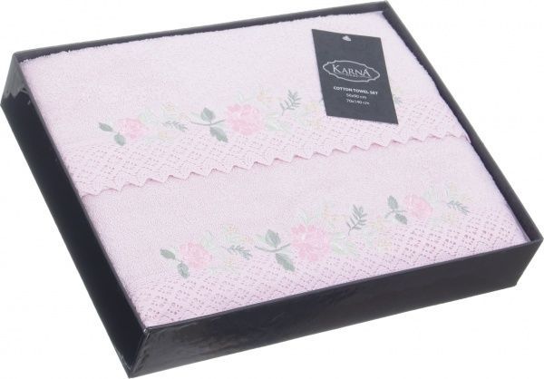 Набір рушників Amora рожевий Karna 