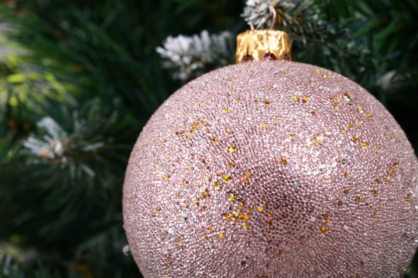 Ялинкова іграшка з блискітками 