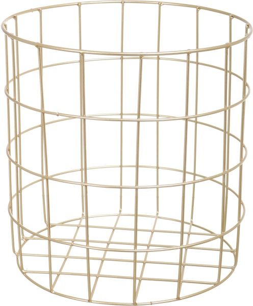 Корзина Royal 35х35х39 см пудровый с золотым 