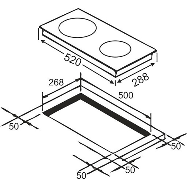 Варильна поверхня Interline HIV 538 SPT BA