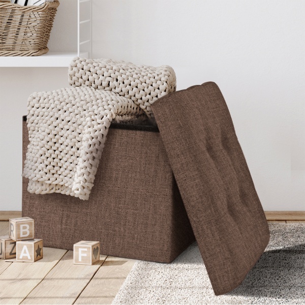 Ящик-пуф MVM TH-03 BROWN 380x380x380 мм