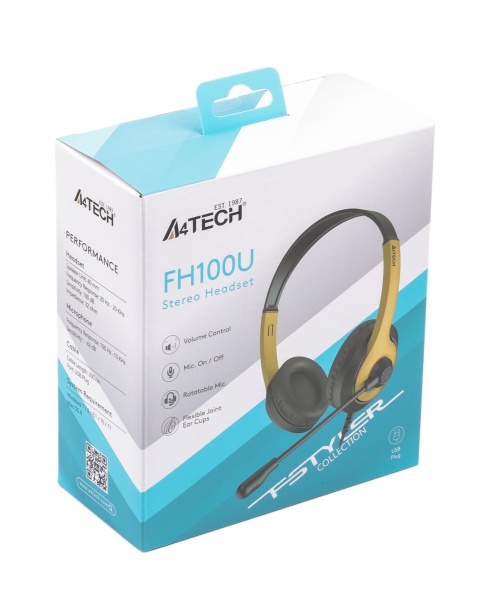 Гарнитура A4Tech yellow/black (FH100U (Bumblebee)) 