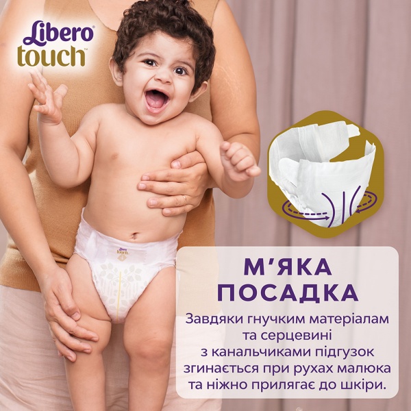 Подгузники Libero Touch 2 3-6 кг 62 шт.