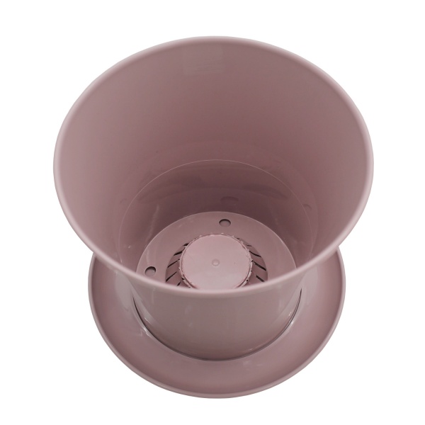 Горшок пластиковый Омела Акварель 1,3 л D 15 круглый пудровый 