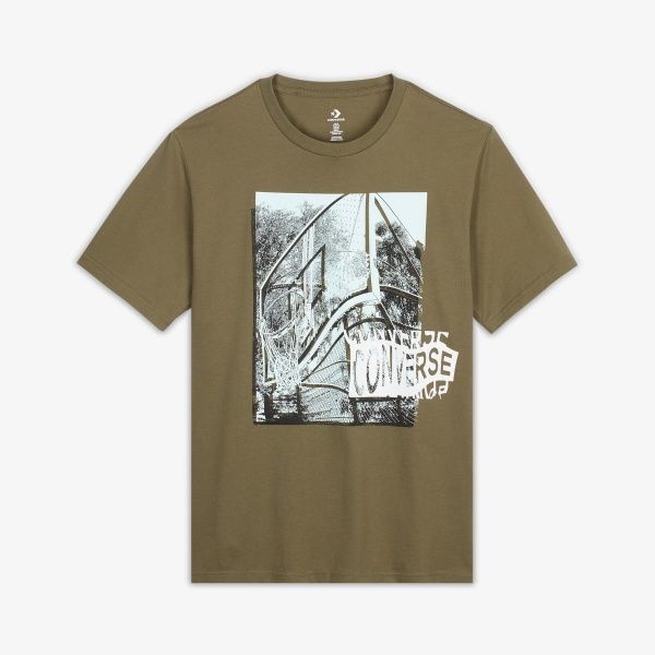 Футболка Converse 10008449-322 S оливковий