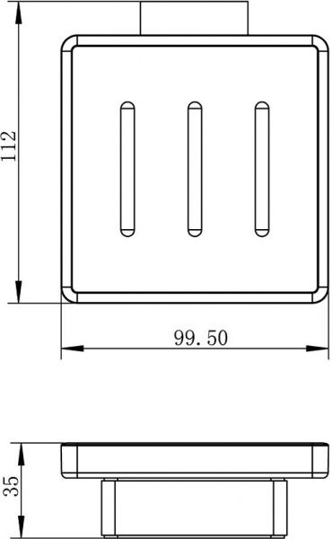 Мыльница Imprese Bitov 110300