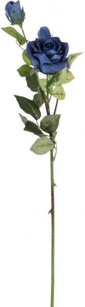 Рослина штучна Троянда 73 см блакитна Девілон