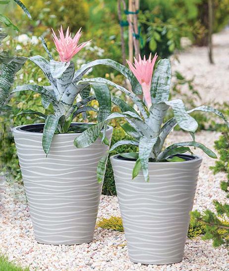 Горщик пластиковий Form Plastic Сахара-40 круглий 32л сірий (2722-055) 