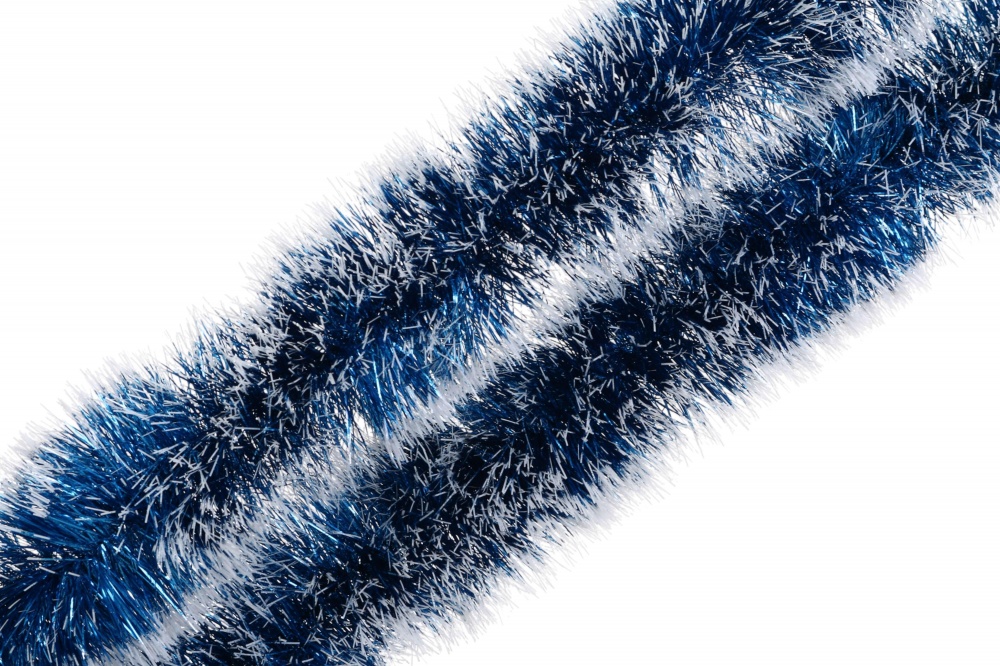 Дождик новогодний элит 10 3 м синий с белым