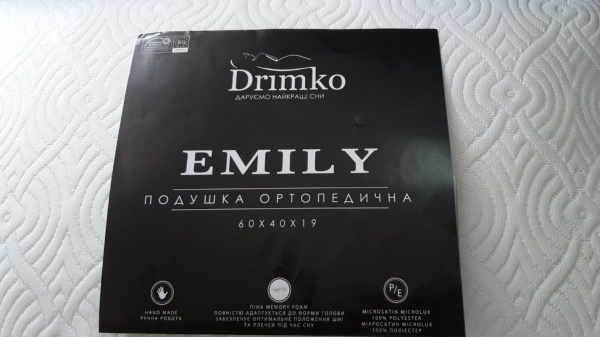 Подушка ортопедическая 60x40x19 см Amily ДримКО