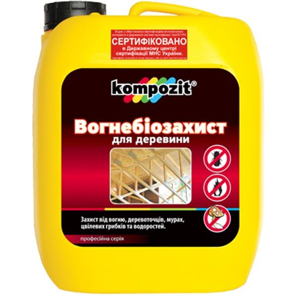 Огнебиозащита Kompozit не создает пленку 5 л