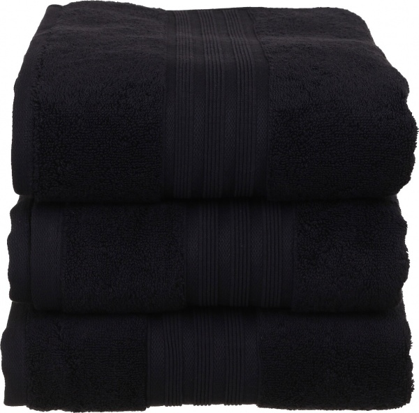 Рушник 084 Caviar 70x140 см чорний ABC 