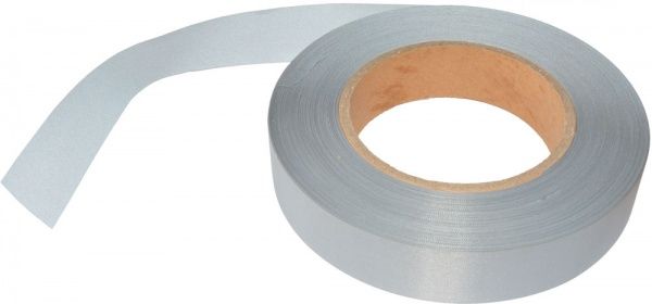 Стрічка світловідбивна сіра 25 мм К100