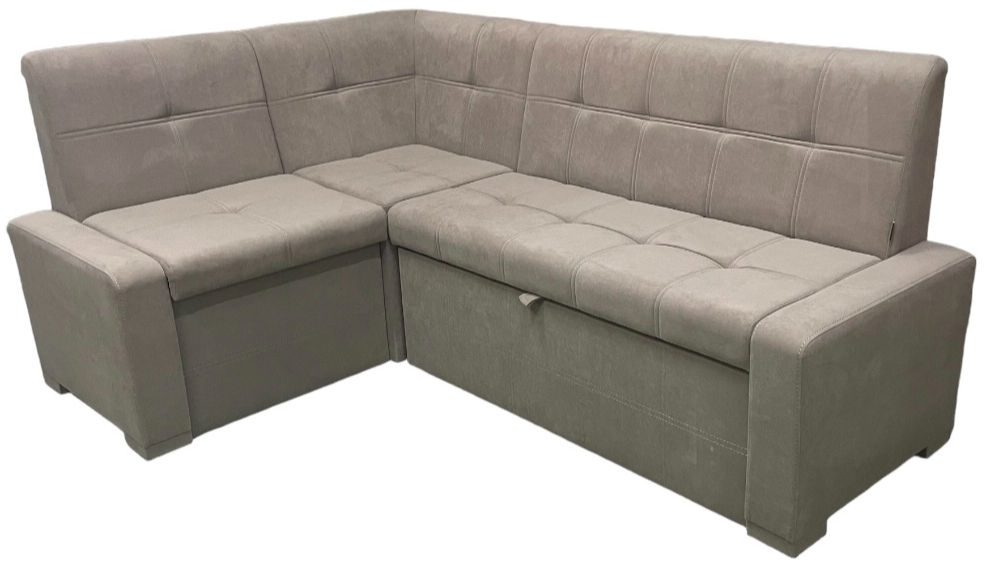 Куточок кухонний Lion Атлант 1400х2000х910 мм зі спальним місцем Лілі 09 / мокко