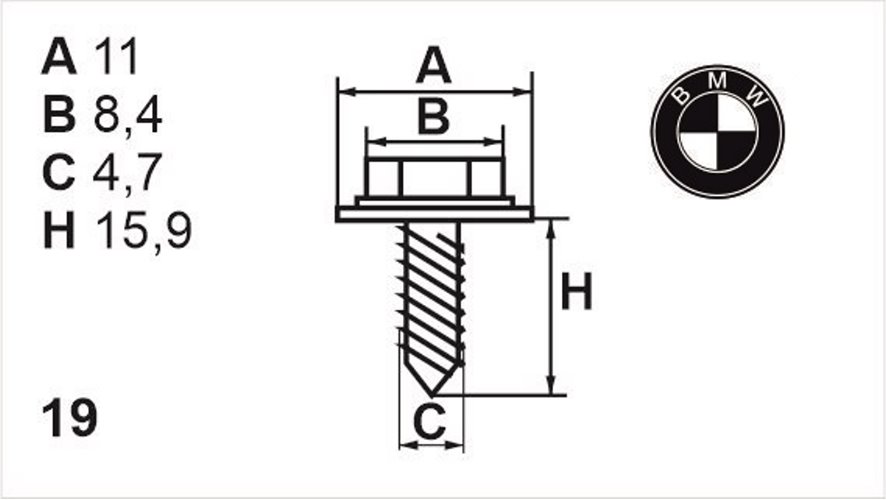 Саморез универсальный Romix (45195)