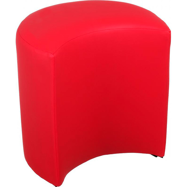 Пуф Марбет Півмісяць 400x400x240 мм Soft №10 червоний 
