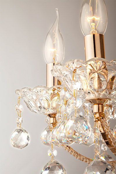 Люстра подвесная Strotskis Ariella 8x40 Вт E14 золото 10044/8 