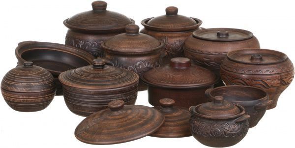 Бульонница с ручками 0,6 л дымленная