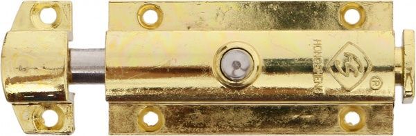 Шпингалет малый 60203 золотой 20 мм