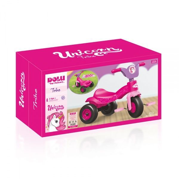 Велосипед детский Dolu UNICORN TRIKE розовый 2529