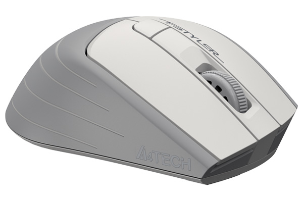 Мышка A4Tech бесшумная Fstyler FG30S (Grey+White) 