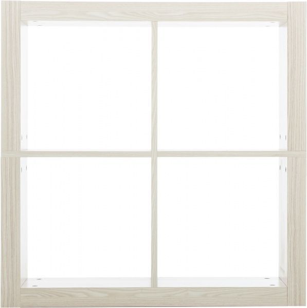 Стелаж двосторонній Inteo Кубус МІКС 2x2 792x792x290 мм клен 