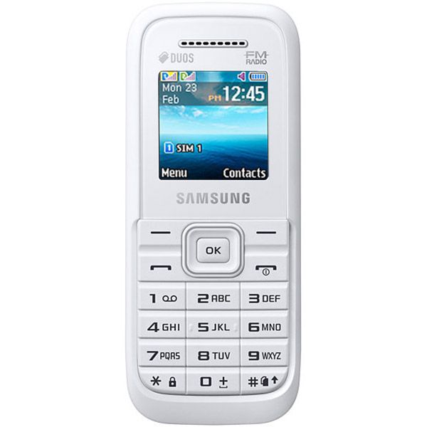 Телефон мобильный Samsung B110E DS white