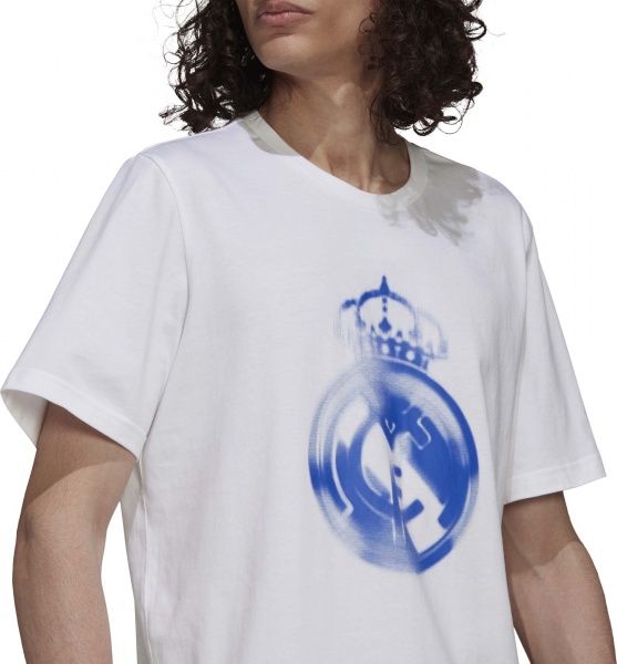 Футболка Adidas REAL TEE GR4261 р.L біло-синій