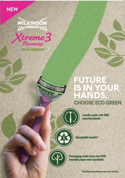 Станки одноразовые WILKINSON SWORD Xtreme3 Beauty Eco Green 4 шт. 4 шт.