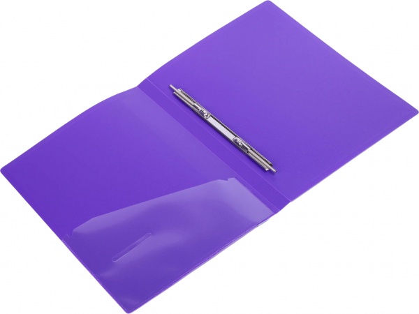 Скоросшиватель А4 с пружинным механизмом Clip A фиолетовый UP! (Underprice)