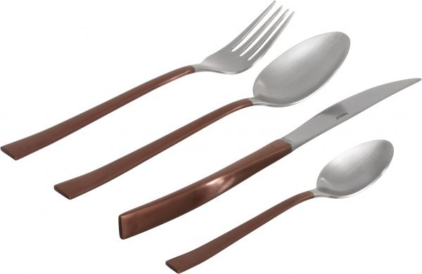 Набор столовых приборов на 6 персон 24 предмета 6061 бронзовый Flamberg