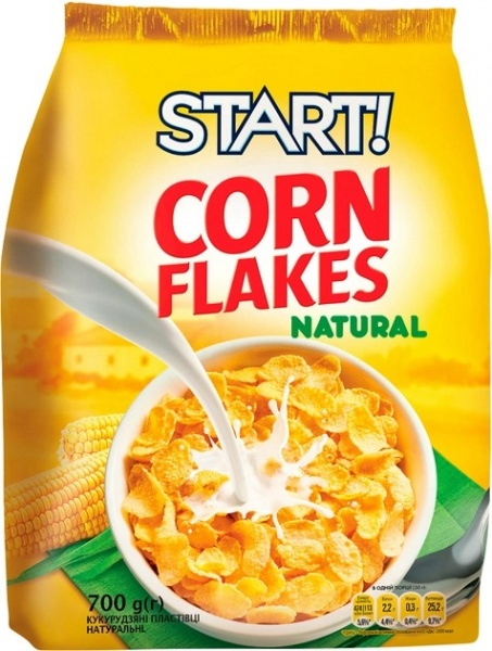Пластівці START кукурудзяні натуральні м/у 700 г 