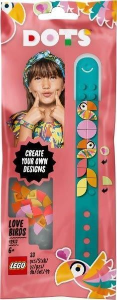 Конструктор LEGO Dots Браслет Влюбленные птички 41912