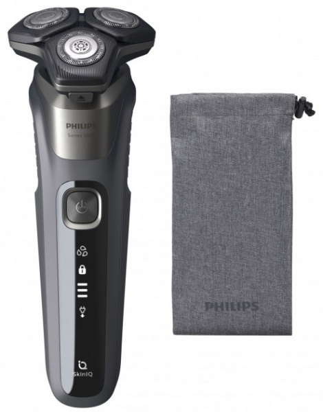 Электробритва Philips Shaver series 5000 S5587/10 + мягкий футляр серый 