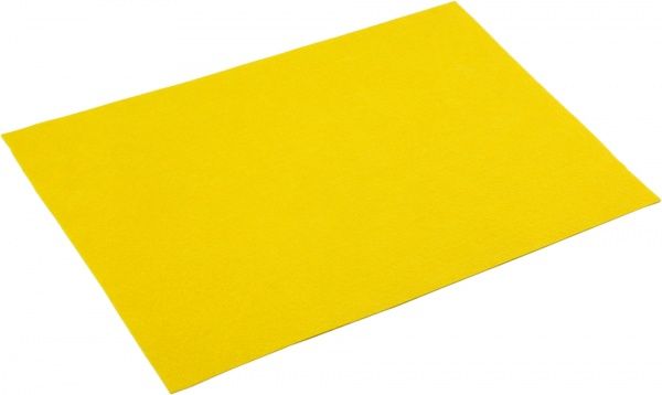 Фетр жовтий,  2 мм, 50x33 см