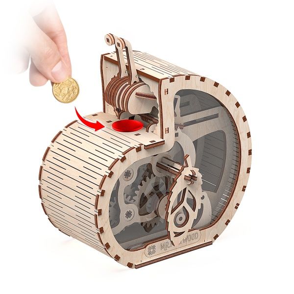 Дерев'яний 3D-конструктор Mr.Playwood Равлик-скарбничка 10602