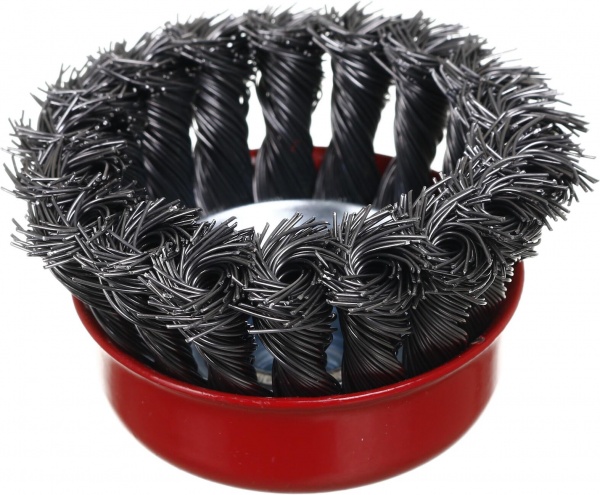 Щітка Чашкова для шліфмашини d75 мм M14 дріт плетений Expert