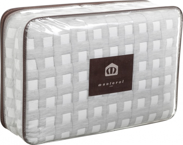 Покривало CROSS 688/12 235x270 см Manterol сірий із білим 