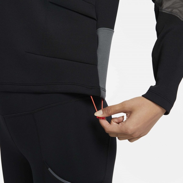 Джемпер Nike W NK DF RUN DVN CREW DD5263-010 р. L черный