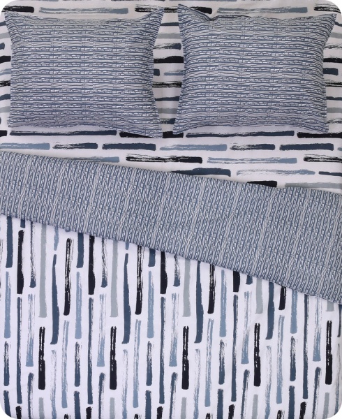 Комплект постельного белья Brest 2.0 серый с белым Today 