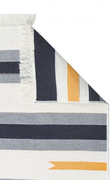 Ковер Ekohali Arya AR 24 Yellow Antrasit 160x230 см двусторонний 