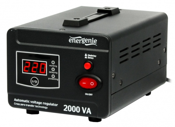 Стабілізатор напруги EnerGenie 2000 ВА EG-AVR-D2000-01