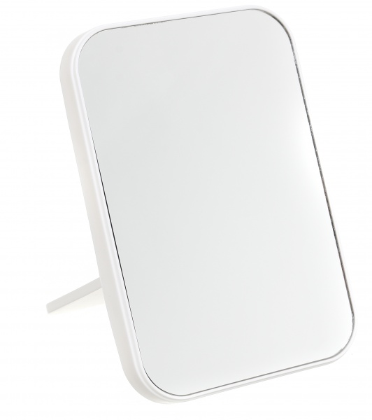 Дзеркало косметичне прямокутне біле 21.9x15 см